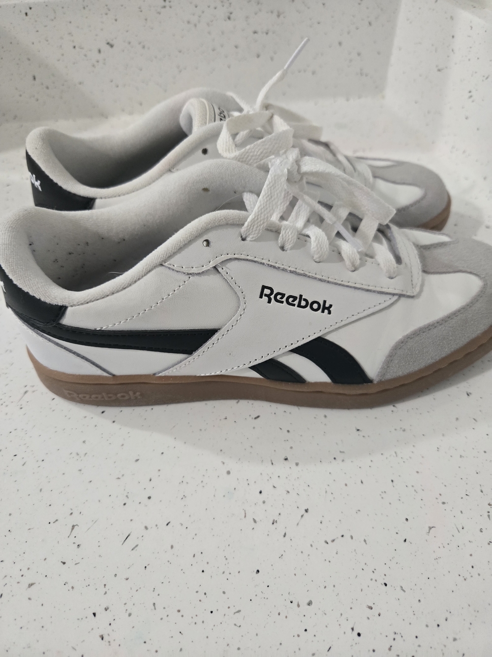 Reebok Classic White & Black Sneakers